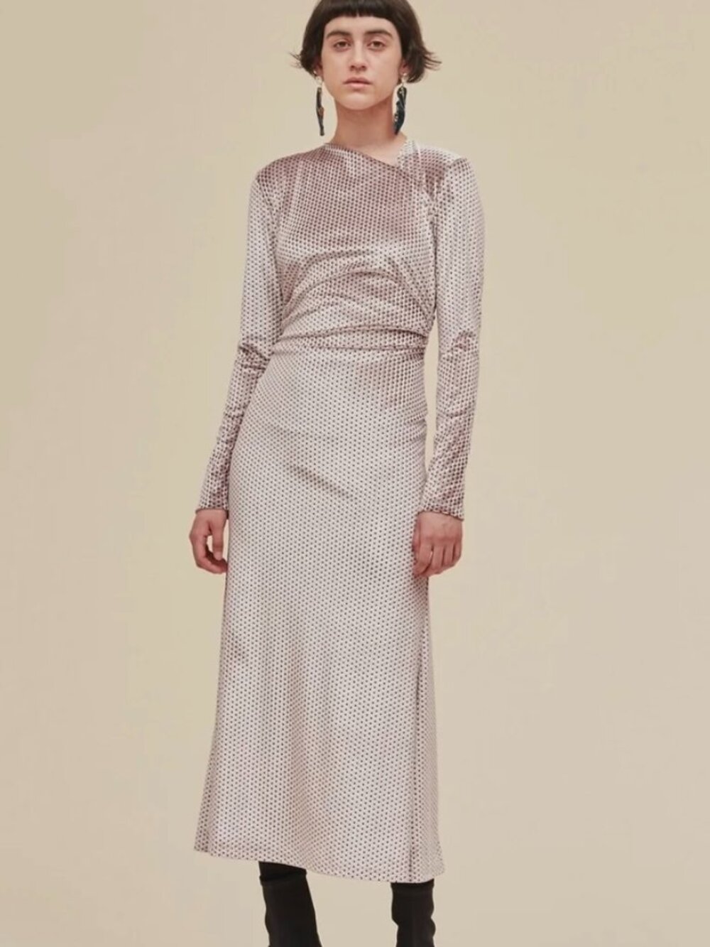 Rachel Comey Surveillance Midi Dress - Velvet Pink Lumiere - Size 4